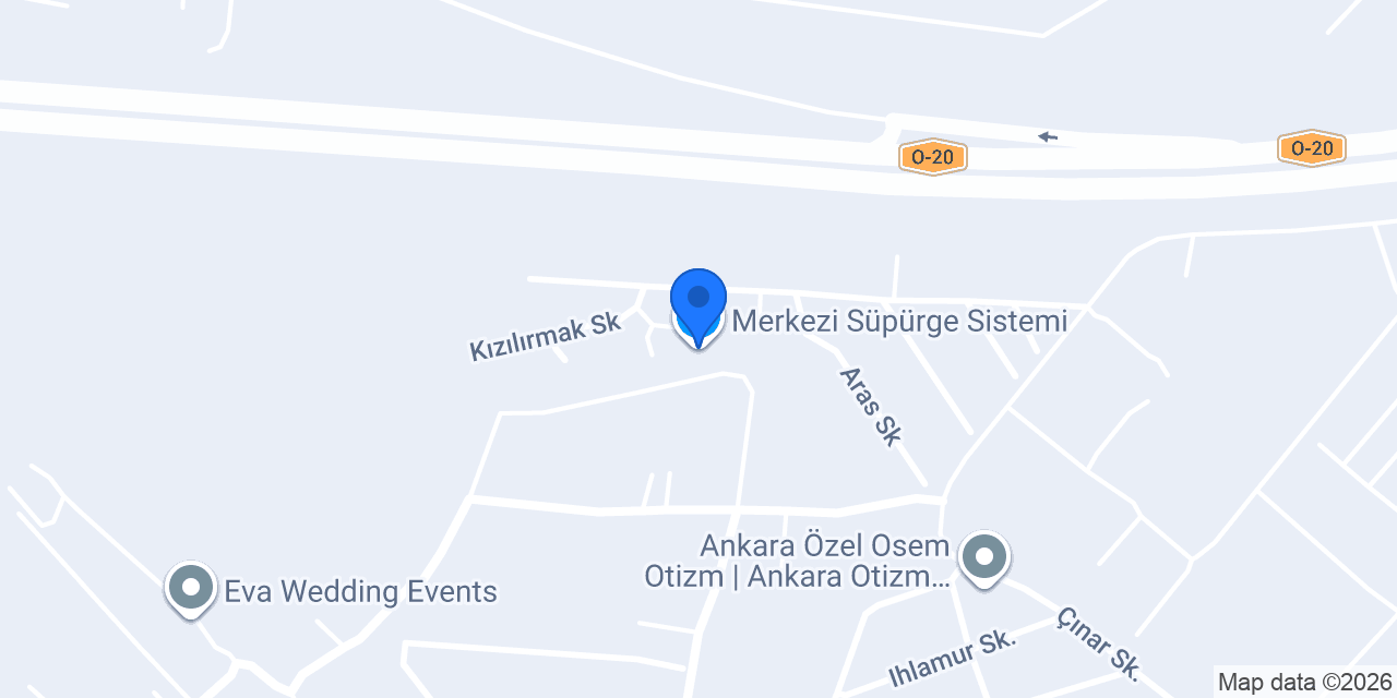 Merkezi Süpürge Sistemi konumu
