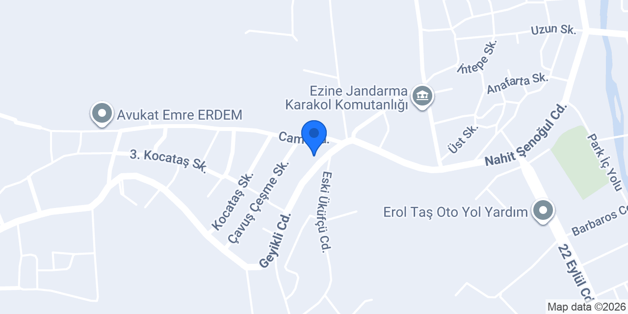 ÇETİN PANSİYON BOZKÖY konumu