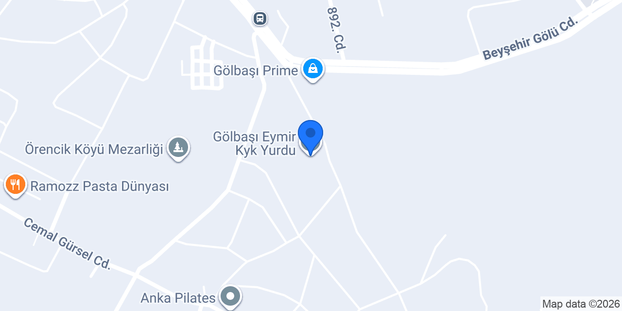 Gölbaşı Eymir Kyk Yurdu konumu