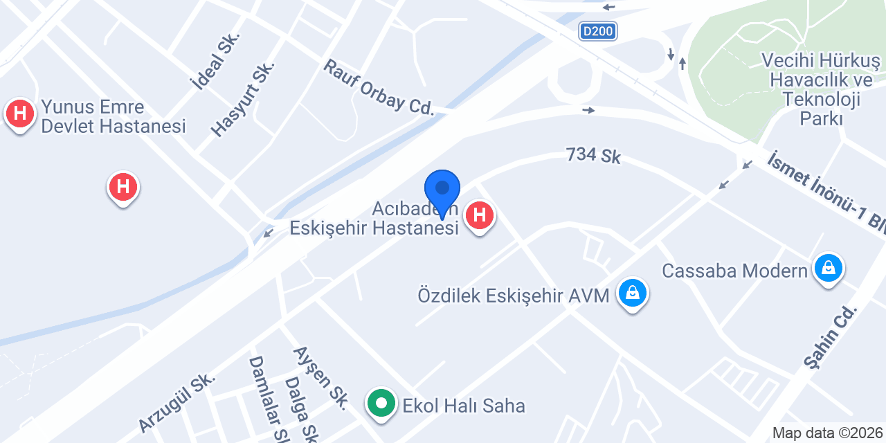 Eskişehir Diyetisyen Kader Ardıç konumu