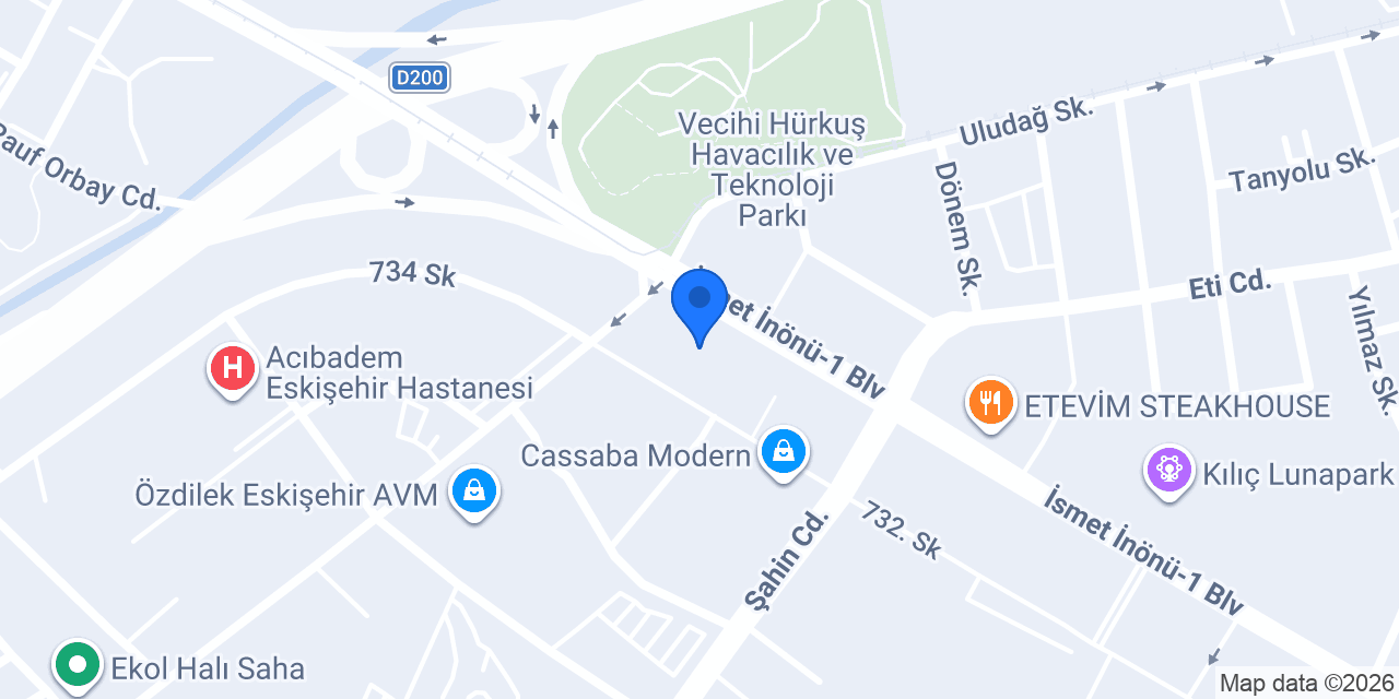 Pizza La Vera Eskişehir konumu
