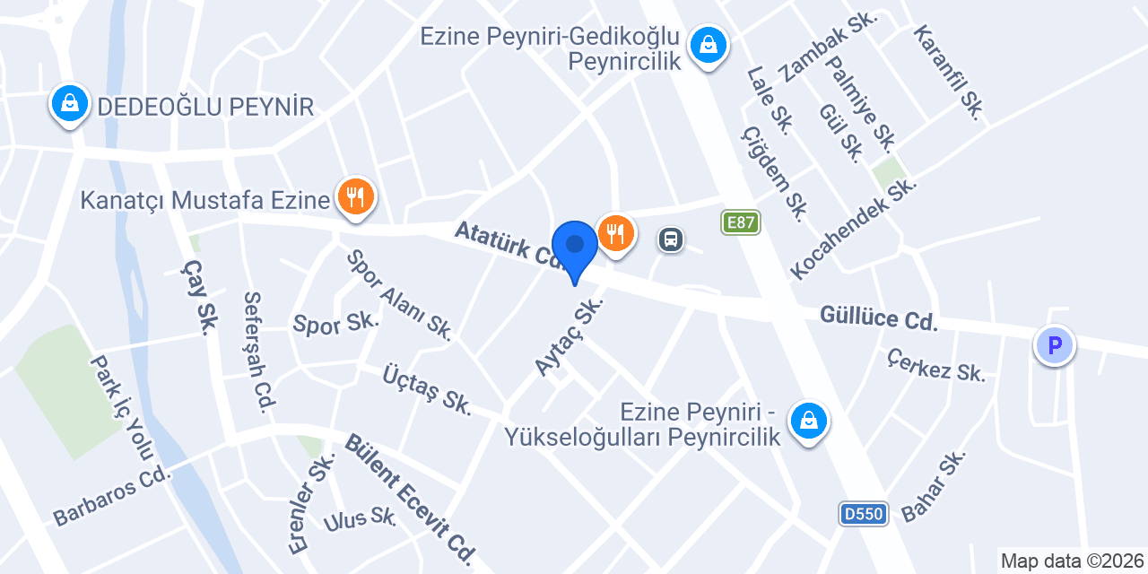 Bergaz Gıda konumu