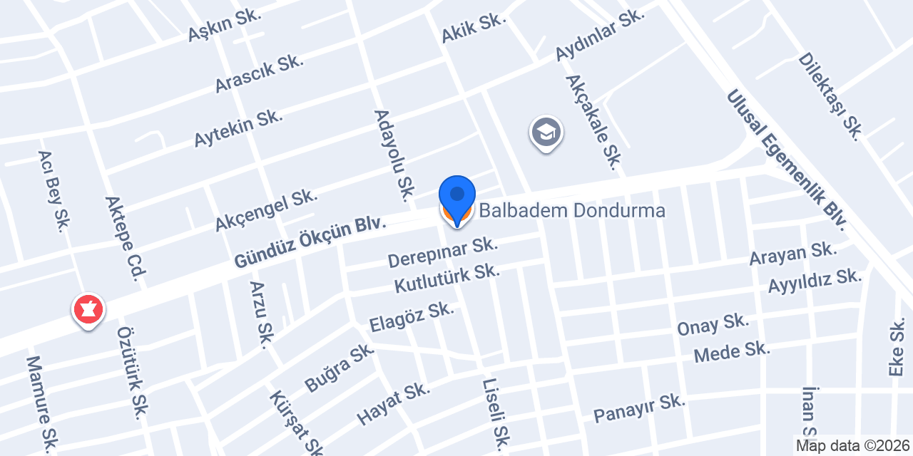 Balbadem Dondurma konumu