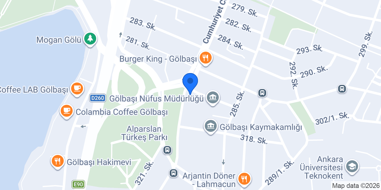 Gölbaşı Vergi Dairesi konumu
