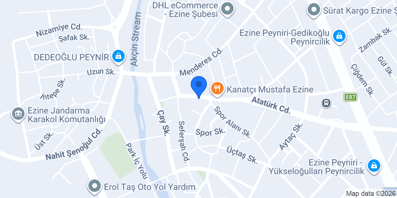 Oses Çiğ Köfte konumu