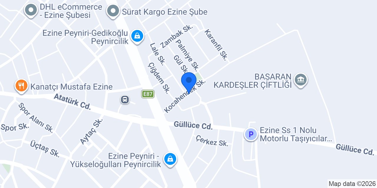 YASİN KÖY EKMEĞİ EZİNE konumu
