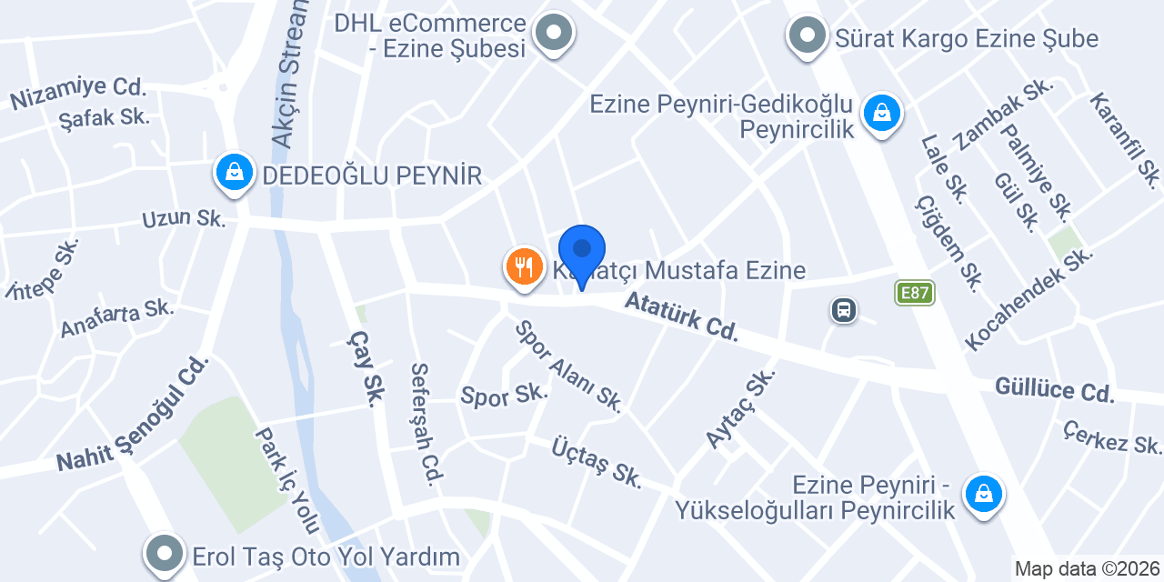 AYŞİN OTO konumu