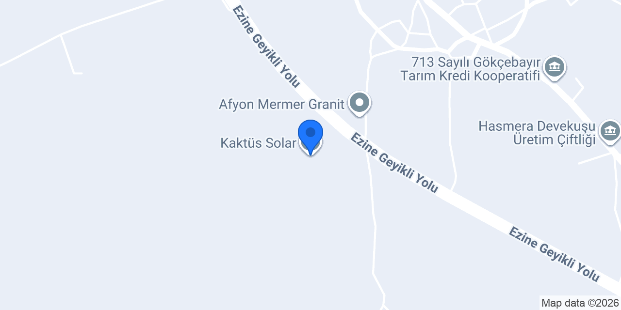 Kaktüs Solar konumu