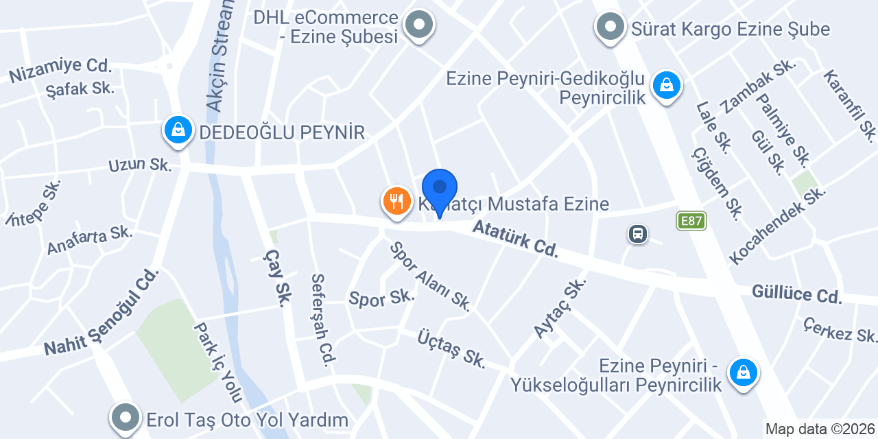 Köksal tekel shop konumu