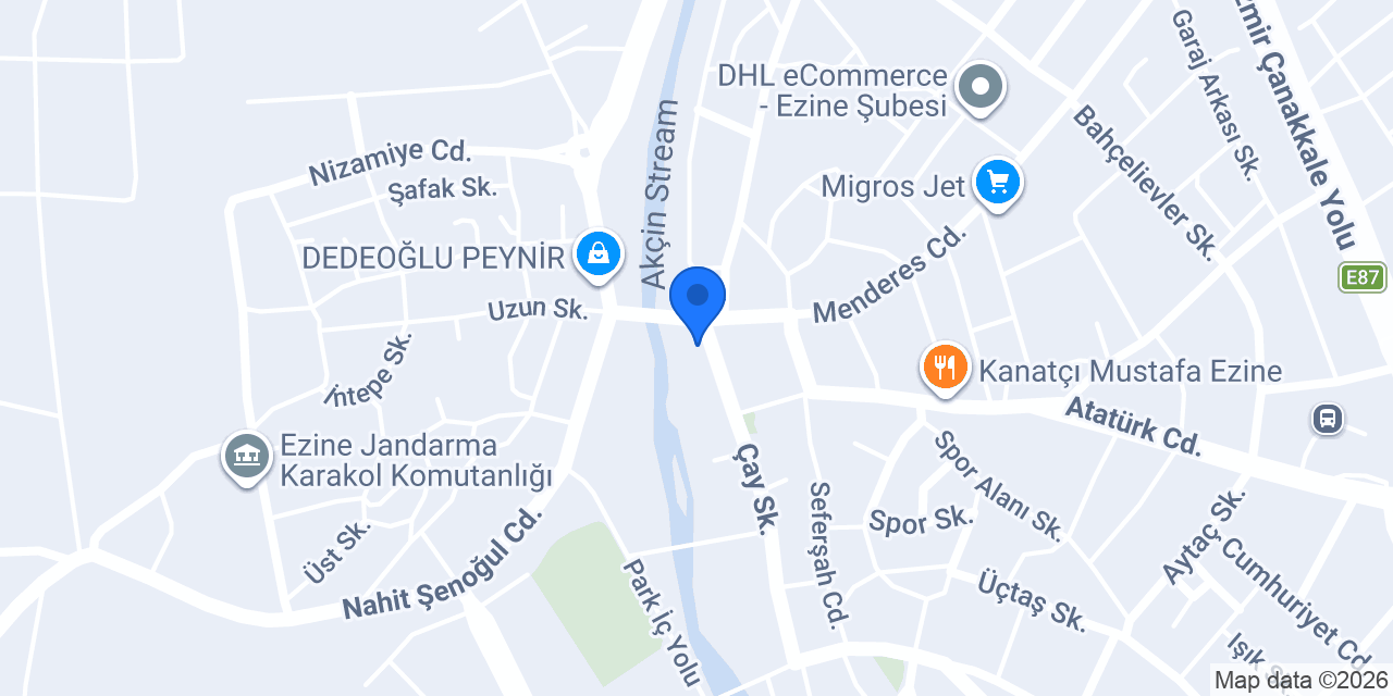 SÜMER TAKSİ EZİNE konumu