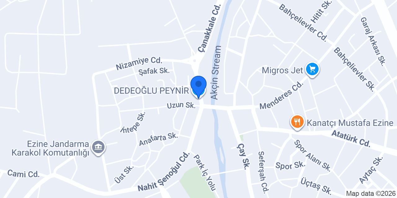 DEDEOĞLU PEYNİR konumu