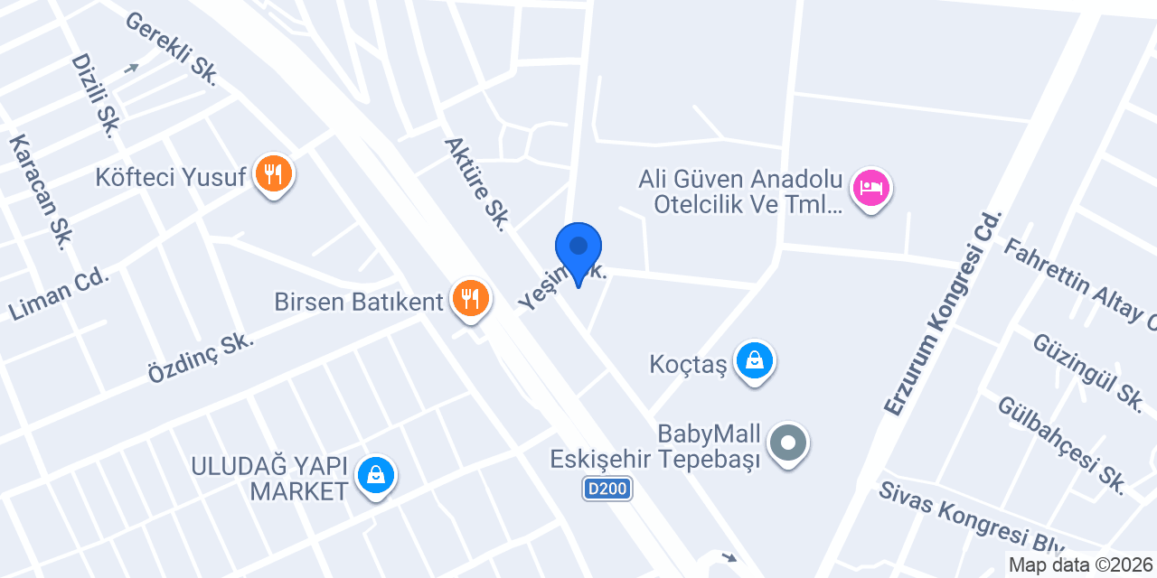 Tepebaşı İlçe Müftülüğü konumu