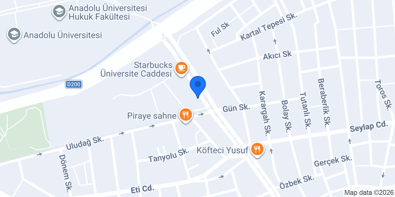 Yüzügüllü Cafe Bistro konumu