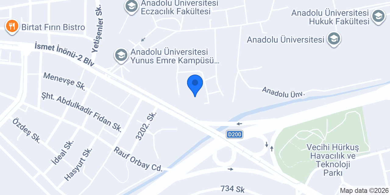 YDYO Kantin Bahçe konumu