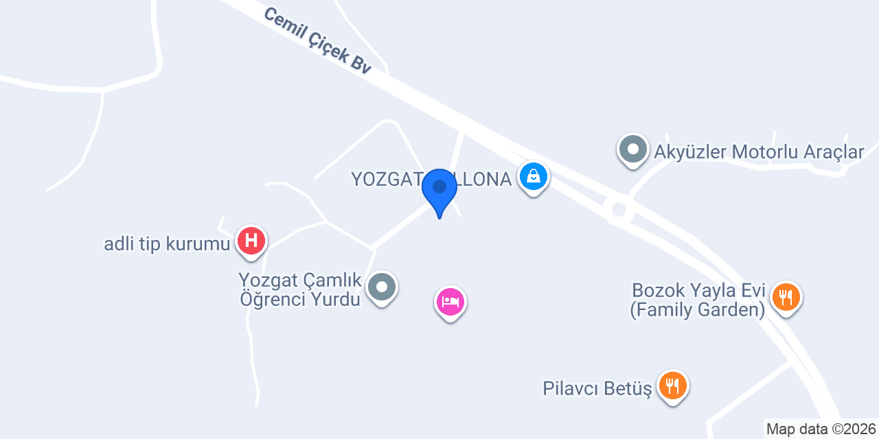 Yozgat Adli Tıp Şube Müdürlüğü konumu