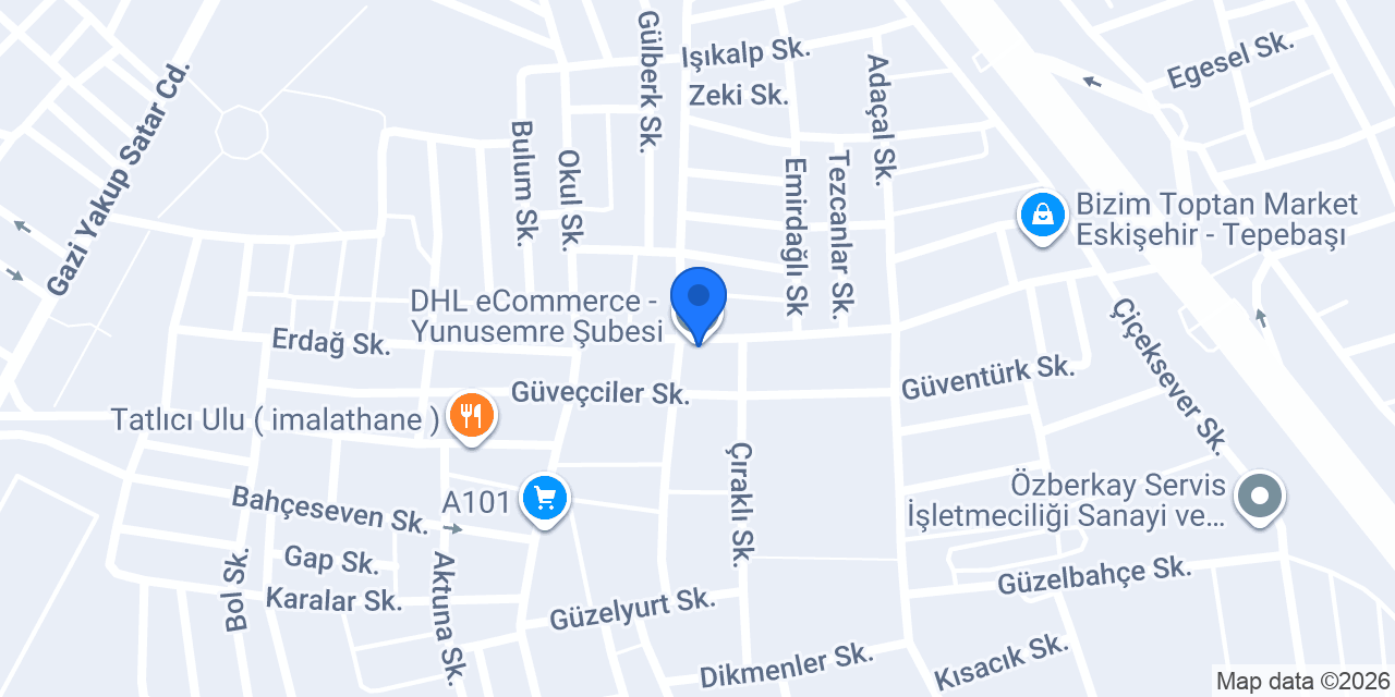 DHL eCommerce - Yunusemre Şubesi konumu