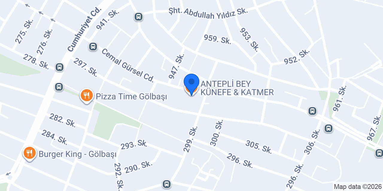 ANTEPLİ BEY KÜNEFE & KATMER konumu