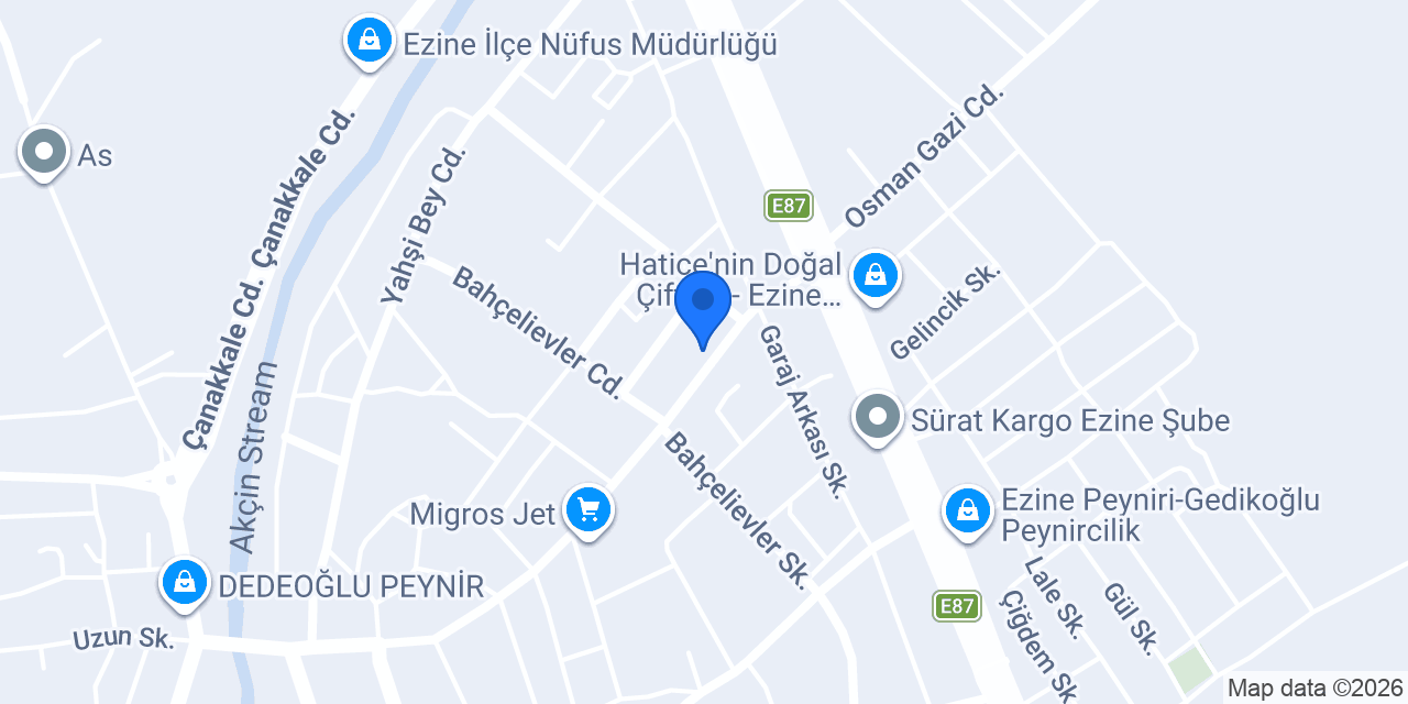 Akın Reklam konumu