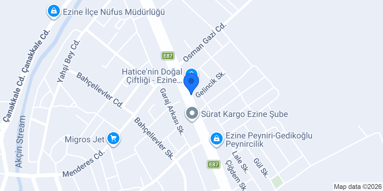 Aktürk peynircilik konumu