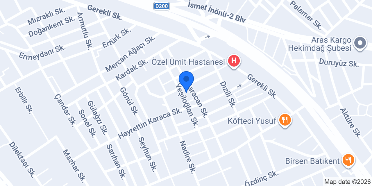 Batıkent Aile Sağlığı Merkezi konumu