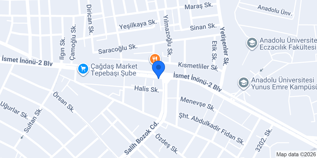 Evo Free Pizza Eczacılık Şube konumu