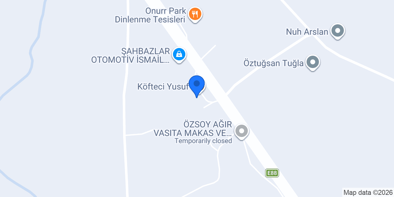 Şahbazlar Restaurant konumu