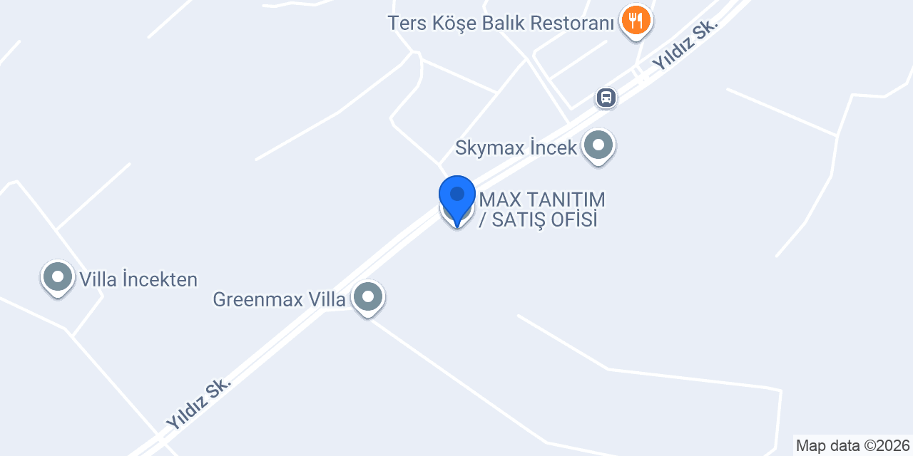 MAX TANITIM / SATIŞ OFİSİ konumu
