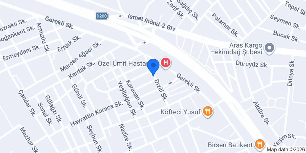 Gerçeker Eczanesi konumu