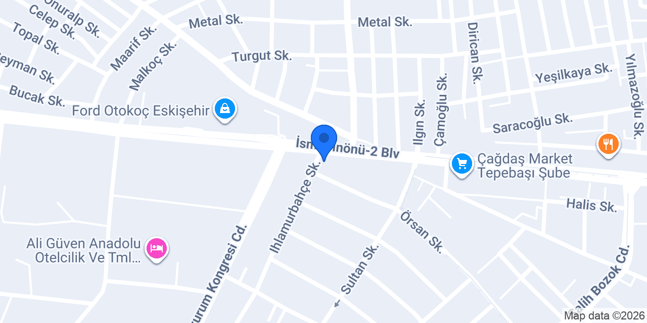 Tepebaşı Polis Merkezi Amirliği konumu
