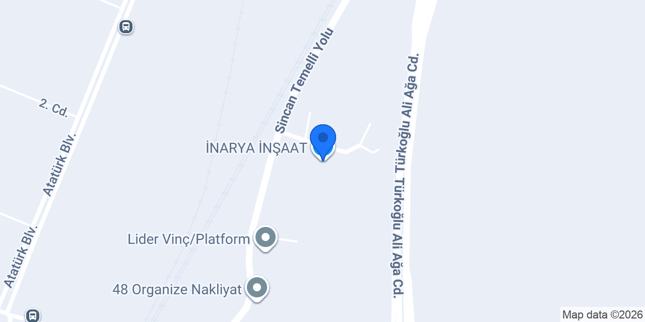 İNARYA İNŞAAT konumu