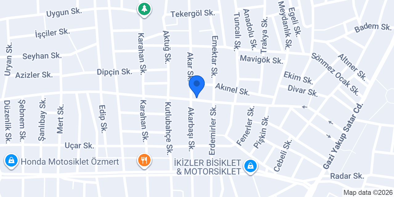 DEĞER MOTORSİKLET konumu