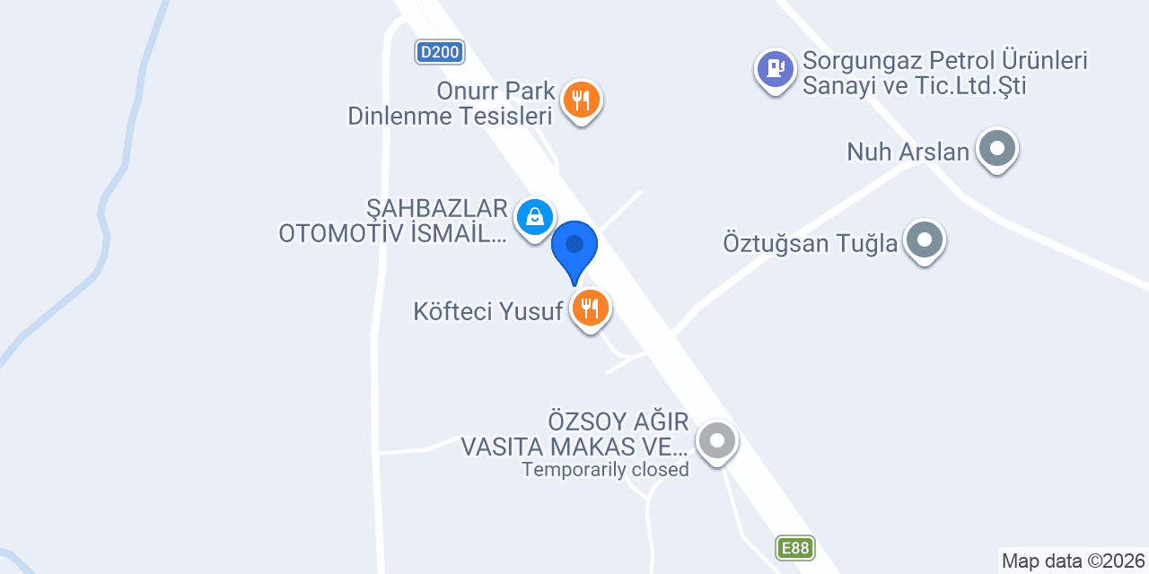 Şahbazlar Akaryakıt konumu