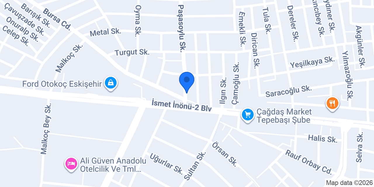 Uzman Sürücü Kursu konumu
