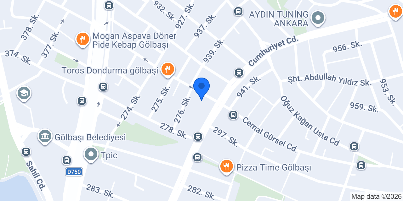 Taşpınar Avm Gölbaşı 2 Şubesi konumu