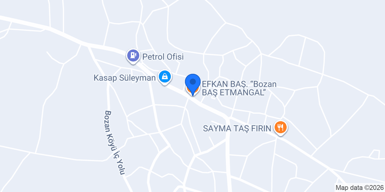 EFKAN BAŞ. “Bozan BAŞ ETMANGAL” konumu