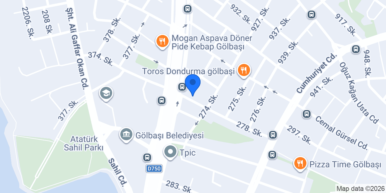 GÖLBAŞI İŞLER KİTABEVLERİ konumu