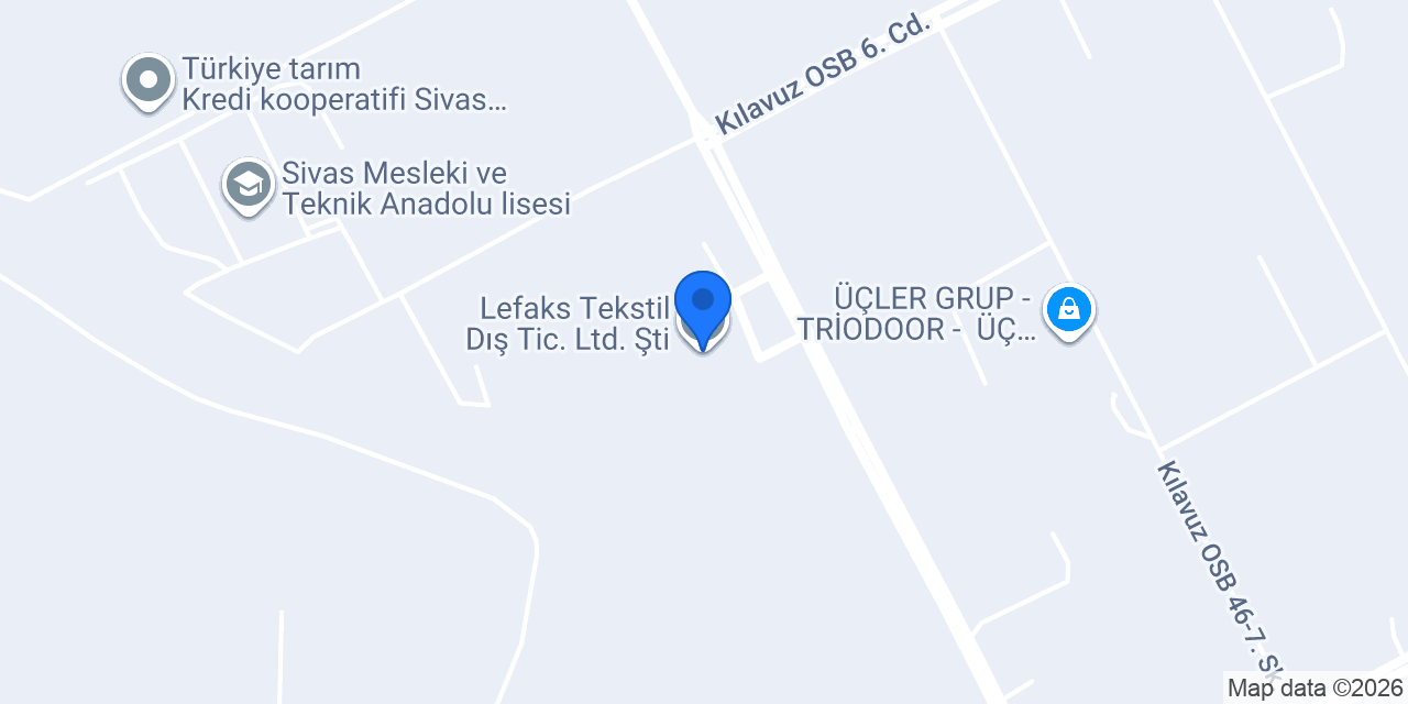 Lefaks Tekstil Dış Tic. Ltd. Şti. konumu