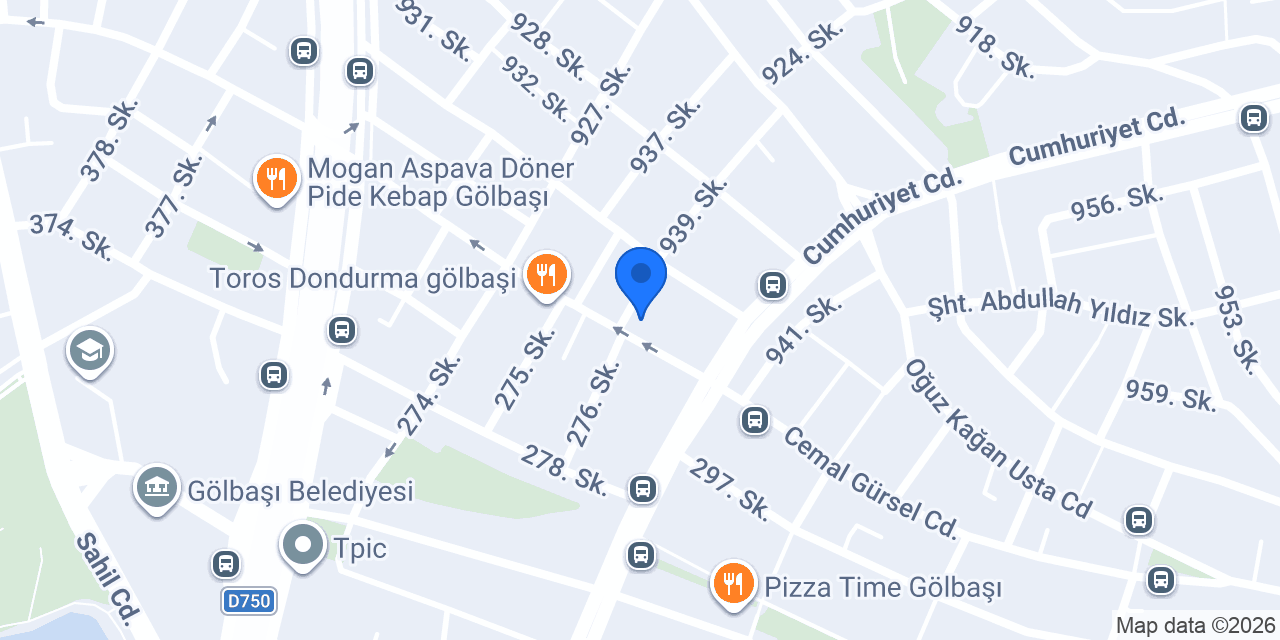 Sitare Giyim Ankara Gölbaşı Şubesi konumu
