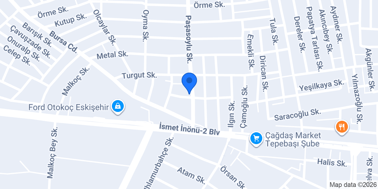 Eskişehir Hızlı Çilingir konumu