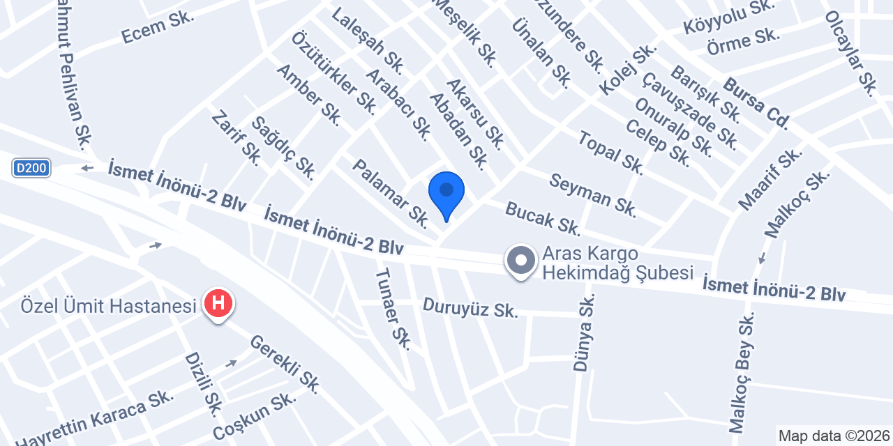 Domino's Pizza Tepebaşı konumu