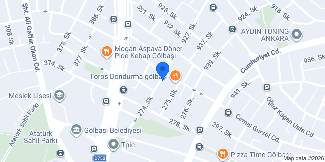 Eşarpland konumu