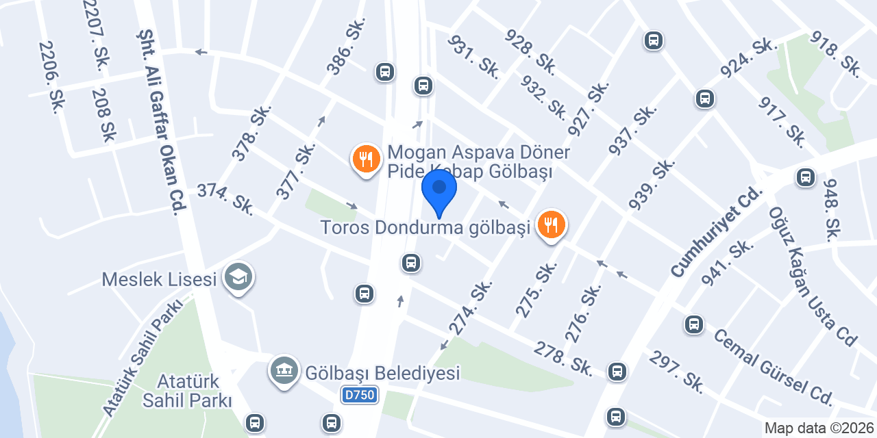 DenizBank Gölbaşı Şubesi konumu
