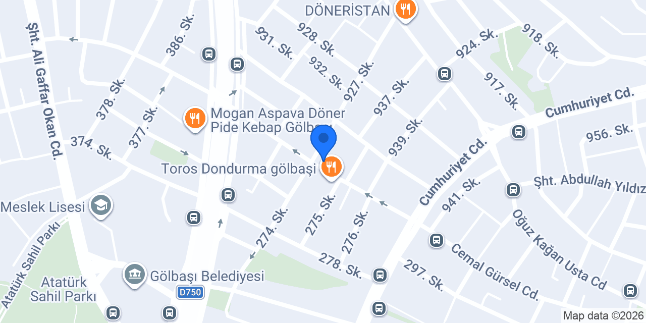 Alemdaroğlu Pastanesi konumu