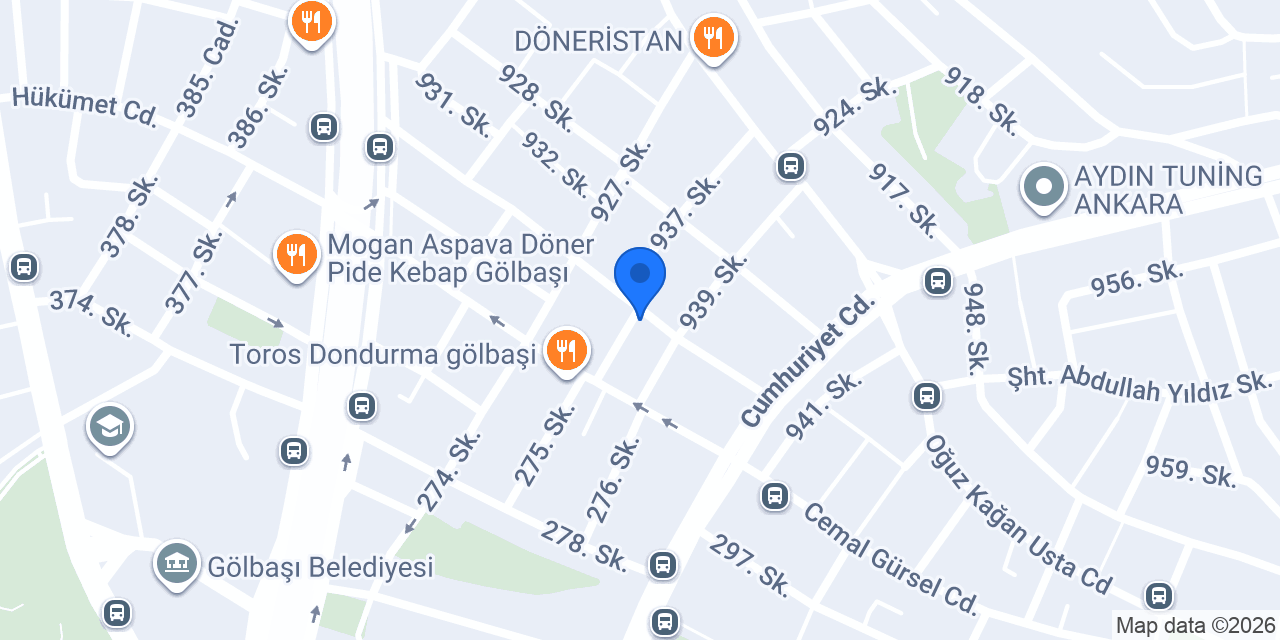 Avize Dünyası konumu