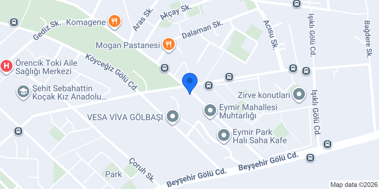 Gölbaşı Park Eymir Toki Taksi konumu