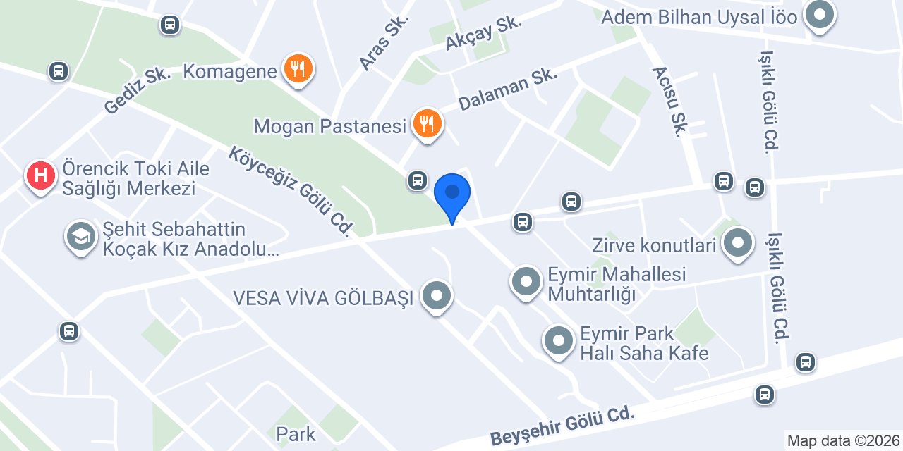 Gölbaşı Belediyesi Eymir Spor Merkezi konumu