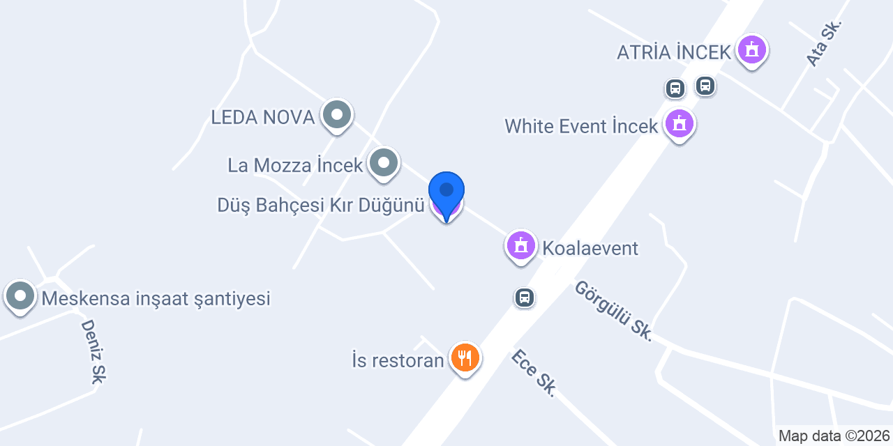 Düş Bahçesi Kır Düğünü konumu