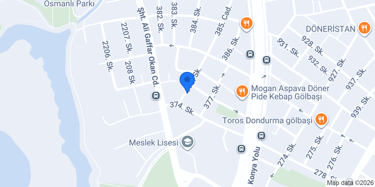 Garaj Oto Kuaför konumu