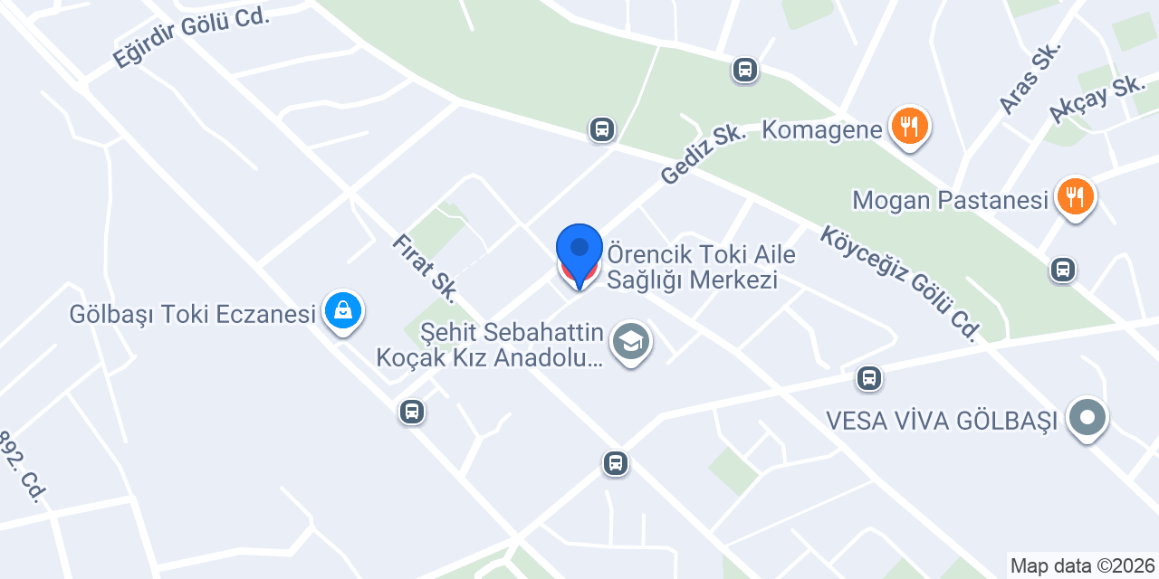 Örencik Toki Aile Sağlığı Merkezi konumu