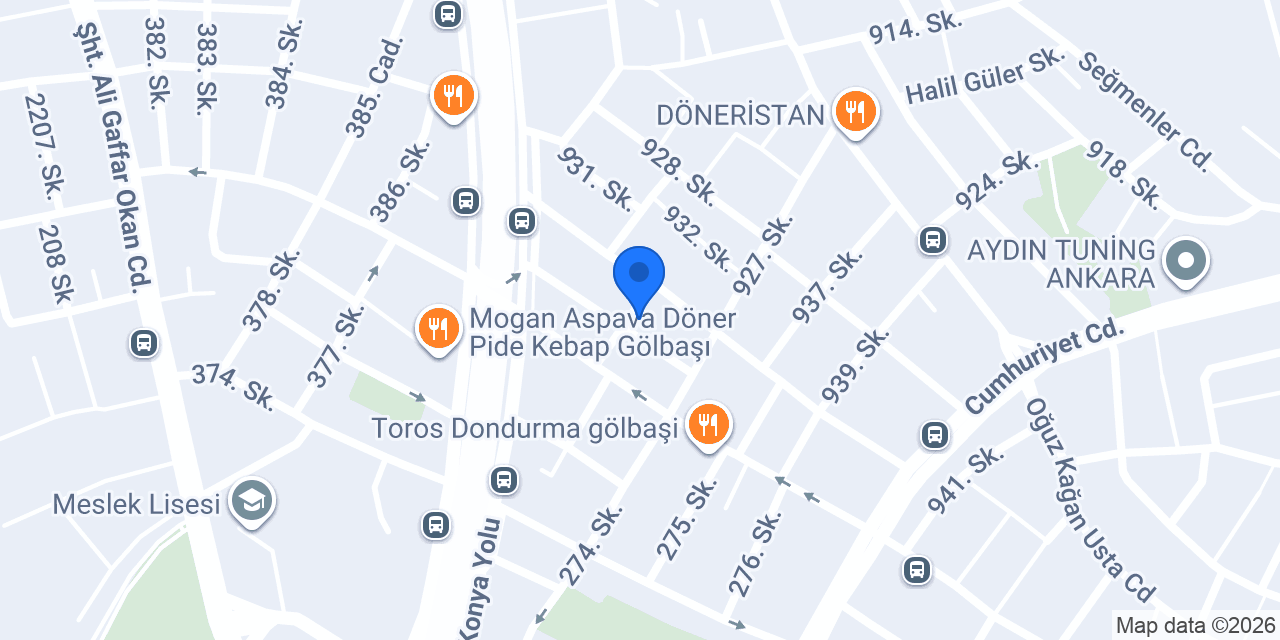 GÖLBAŞI ÜNİVERSİTE KİTABEVİ konumu